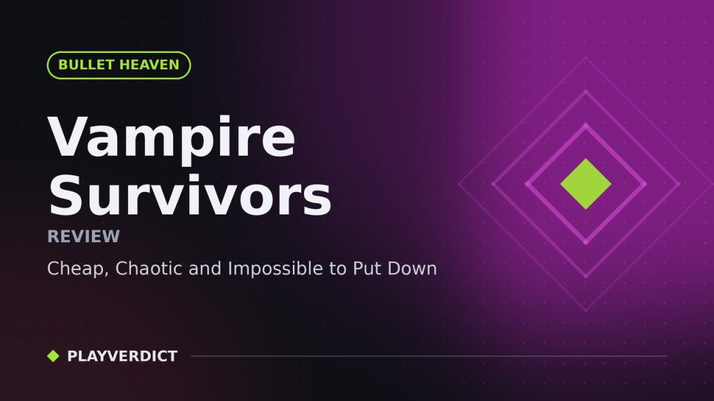 Vampire Survivors Review – Cheap, Chaotic and Impossible to Put Down cover